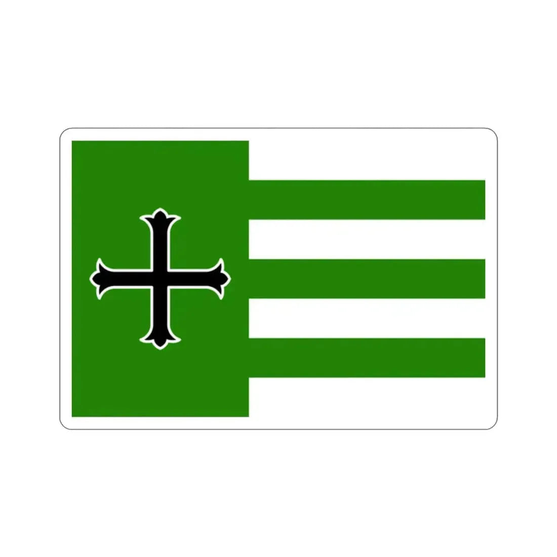 Flag of Añasco Puerto Rico STICKER Vinyl Die-Cut Decal 2 Inch - The Sticker Space