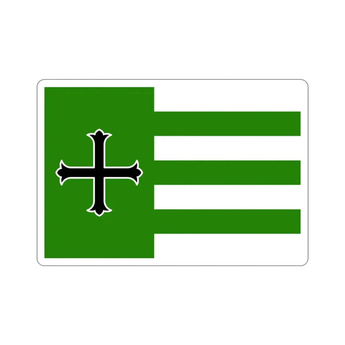 Flag of Añasco Puerto Rico STICKER Vinyl Die-Cut Decal 3 Inch - The Sticker Space