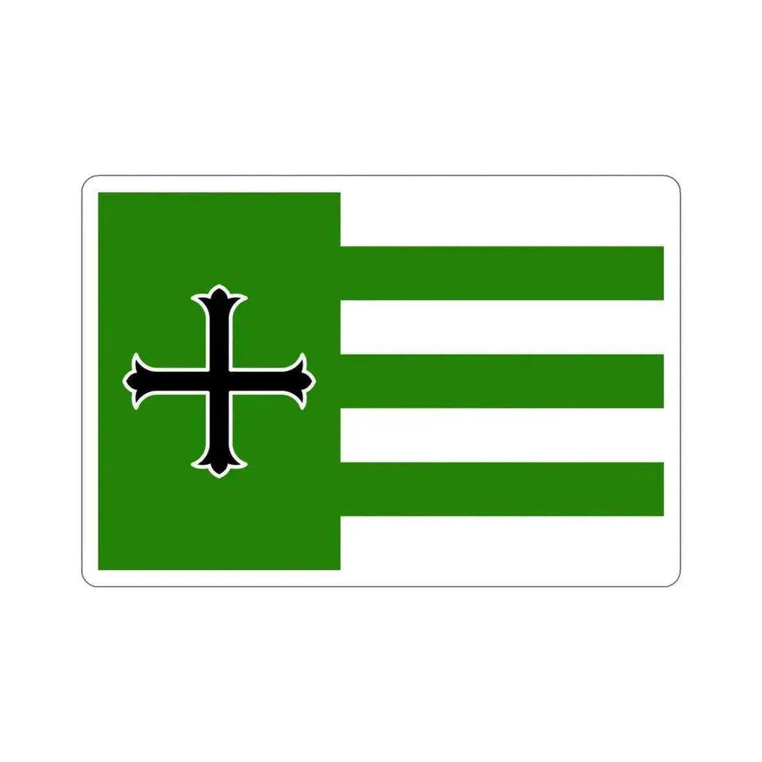 Flag of Añasco Puerto Rico STICKER Vinyl Die-Cut Decal 4 Inch - The Sticker Space