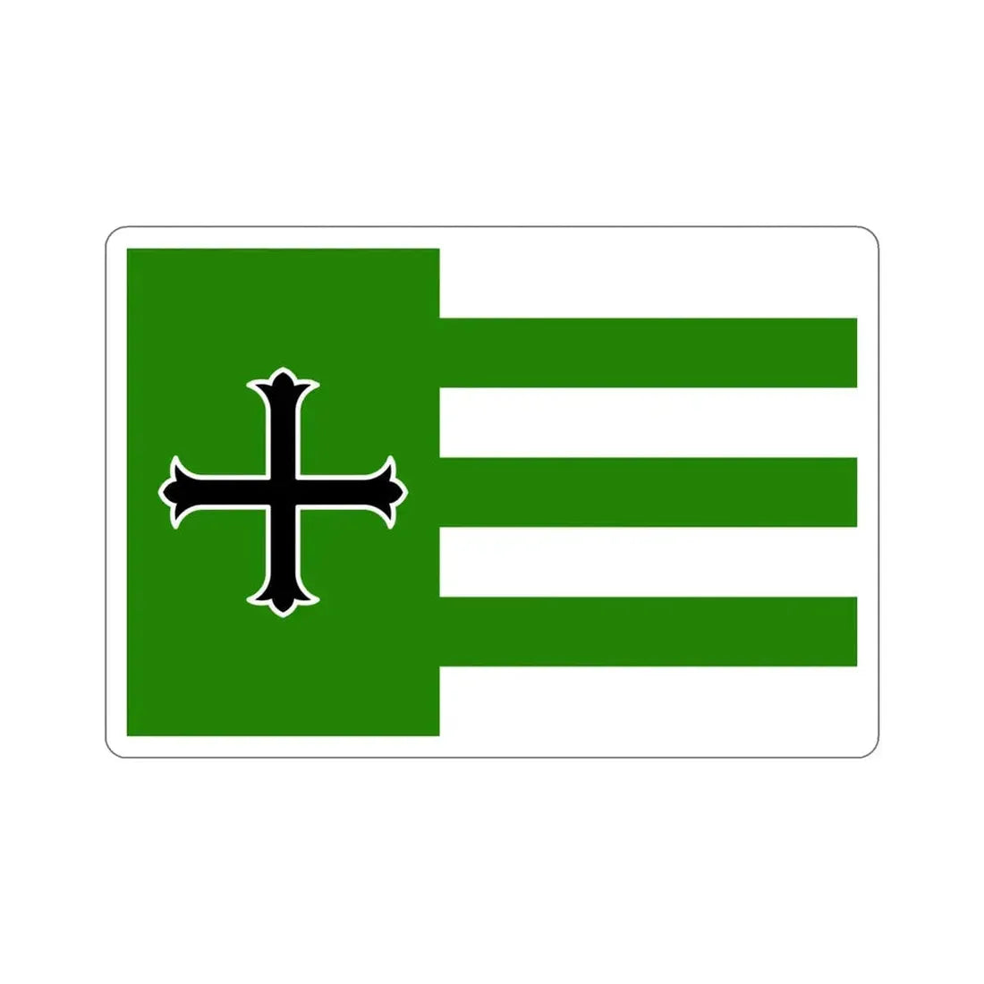 Flag of Añasco Puerto Rico STICKER Vinyl Die-Cut Decal 4 Inch - The Sticker Space