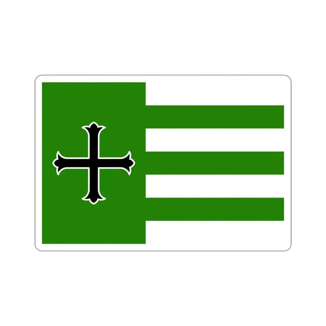 Flag of Añasco Puerto Rico STICKER Vinyl Die-Cut Decal 5 Inch - The Sticker Space