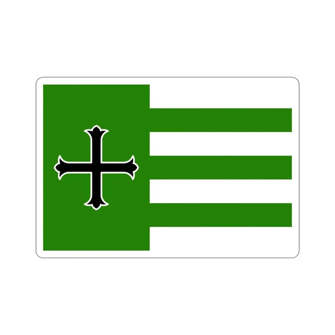 Flag of Añasco Puerto Rico STICKER Vinyl Die-Cut Decal 5 Inch - The Sticker Space