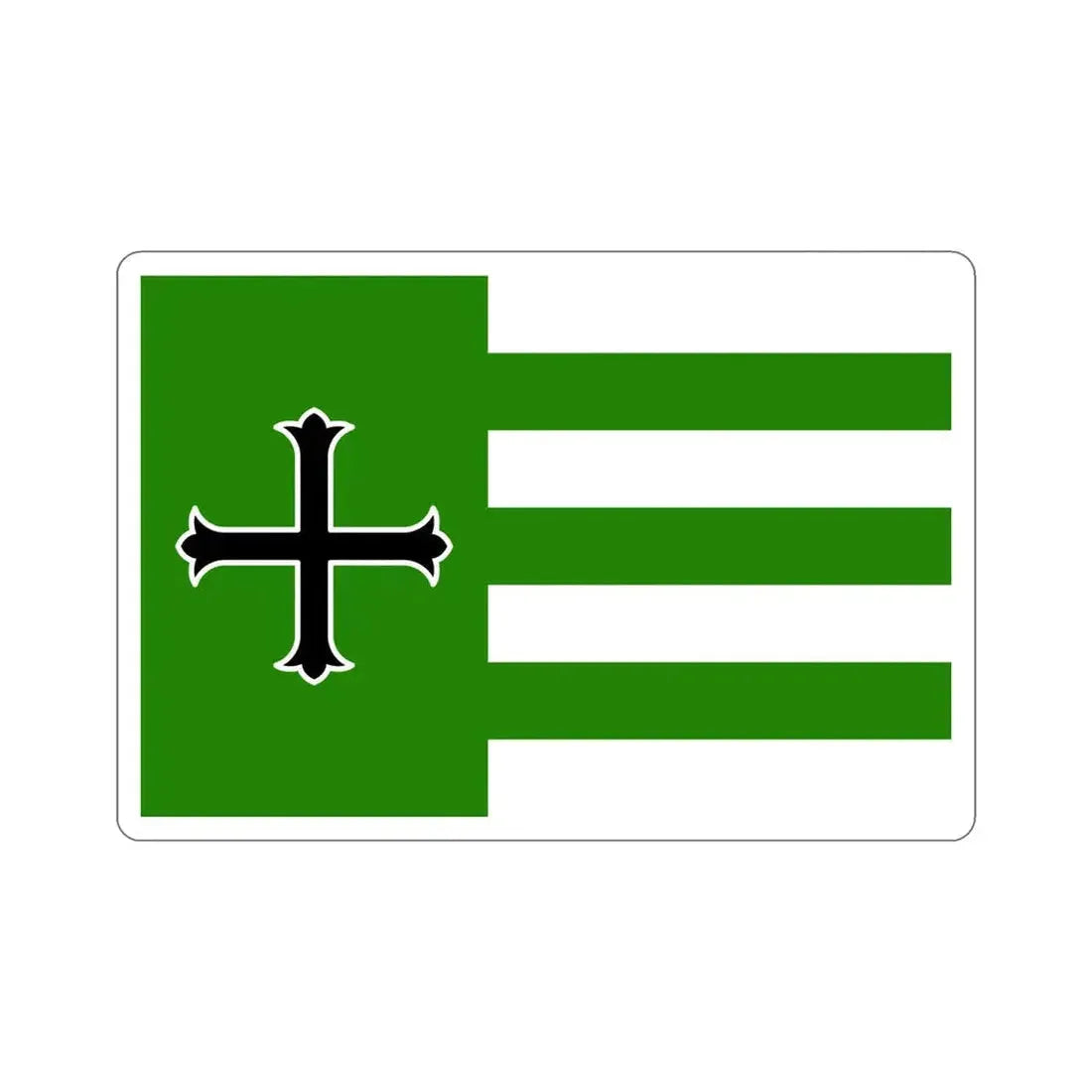 Flag of Añasco Puerto Rico STICKER Vinyl Die-Cut Decal 6 Inch - The Sticker Space