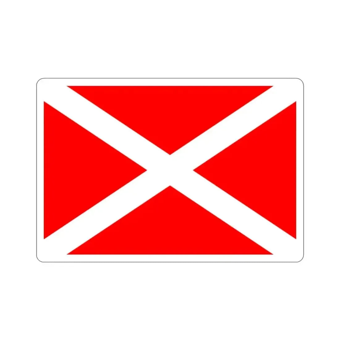 Flag of Żabbar Malta STICKER Vinyl Die-Cut Decal 2 Inch - The Sticker Space