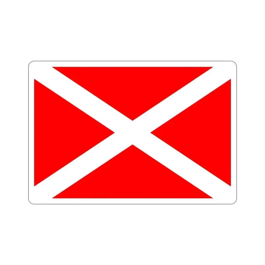 Flag of Żabbar Malta STICKER Vinyl Die-Cut Decal 3 Inch - The Sticker Space