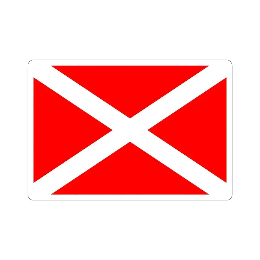 Flag of Żabbar Malta STICKER Vinyl Die-Cut Decal 4 Inch - The Sticker Space
