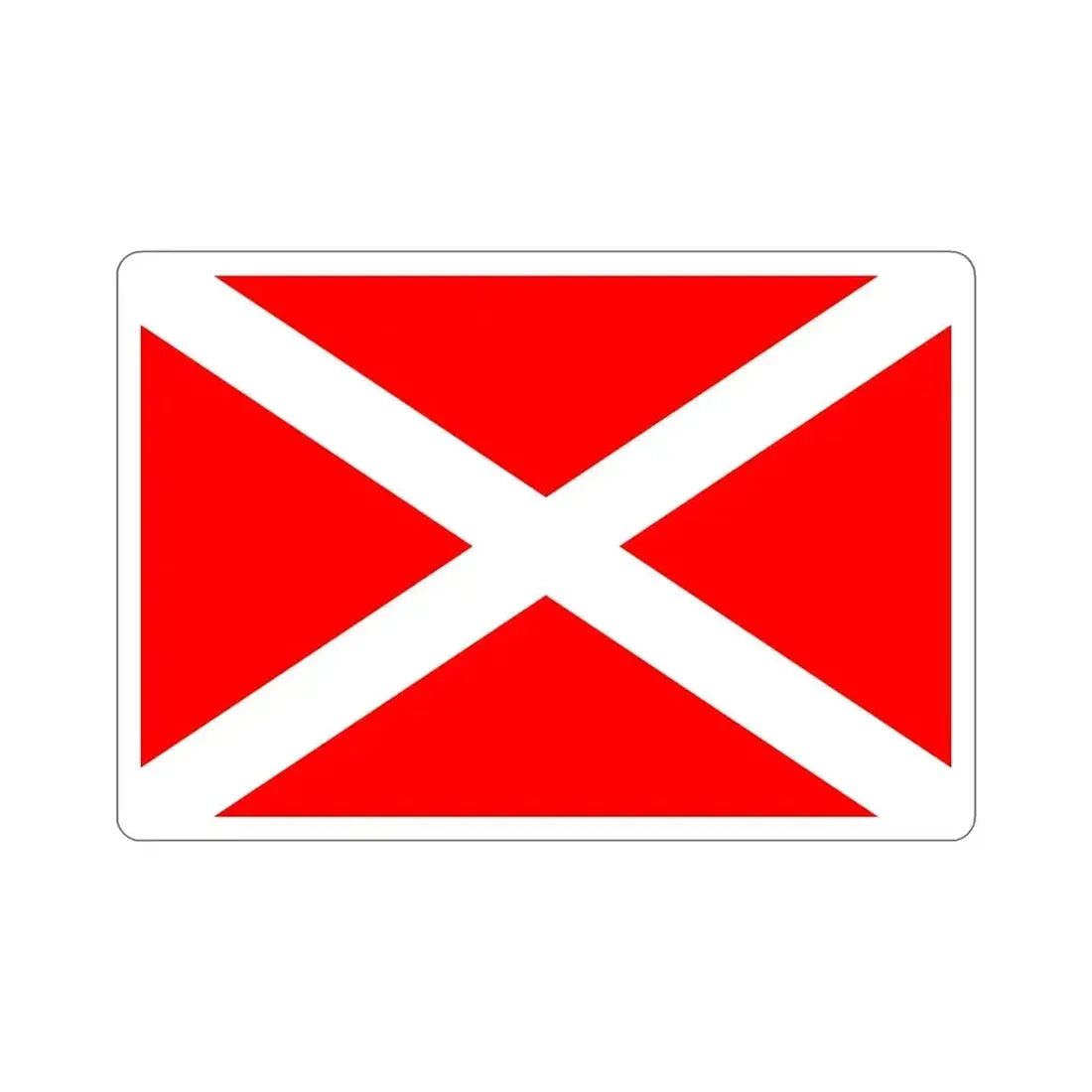 Flag of Żabbar Malta STICKER Vinyl Die-Cut Decal - The Sticker Space