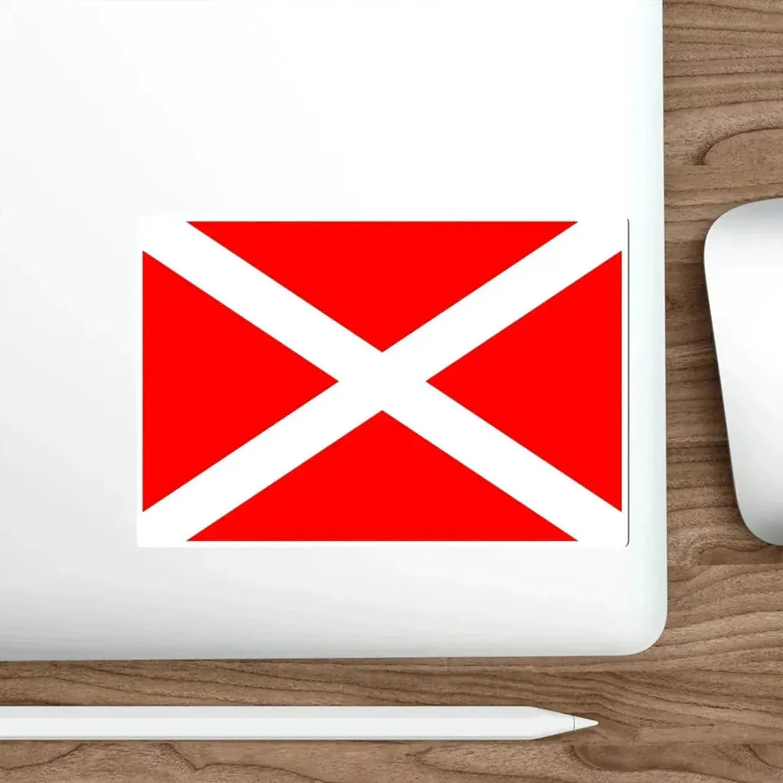 Flag of Żabbar Malta STICKER Vinyl Die-Cut Decal - The Sticker Space