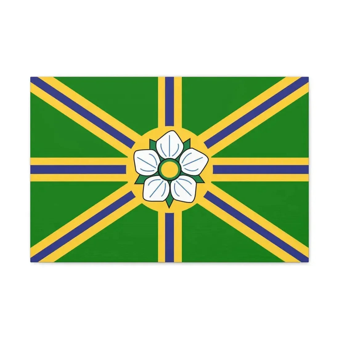 Flag of Abbotsford BC Canada - Canvas Wall Art 24″ x 16″ 1.25" - The Sticker Space