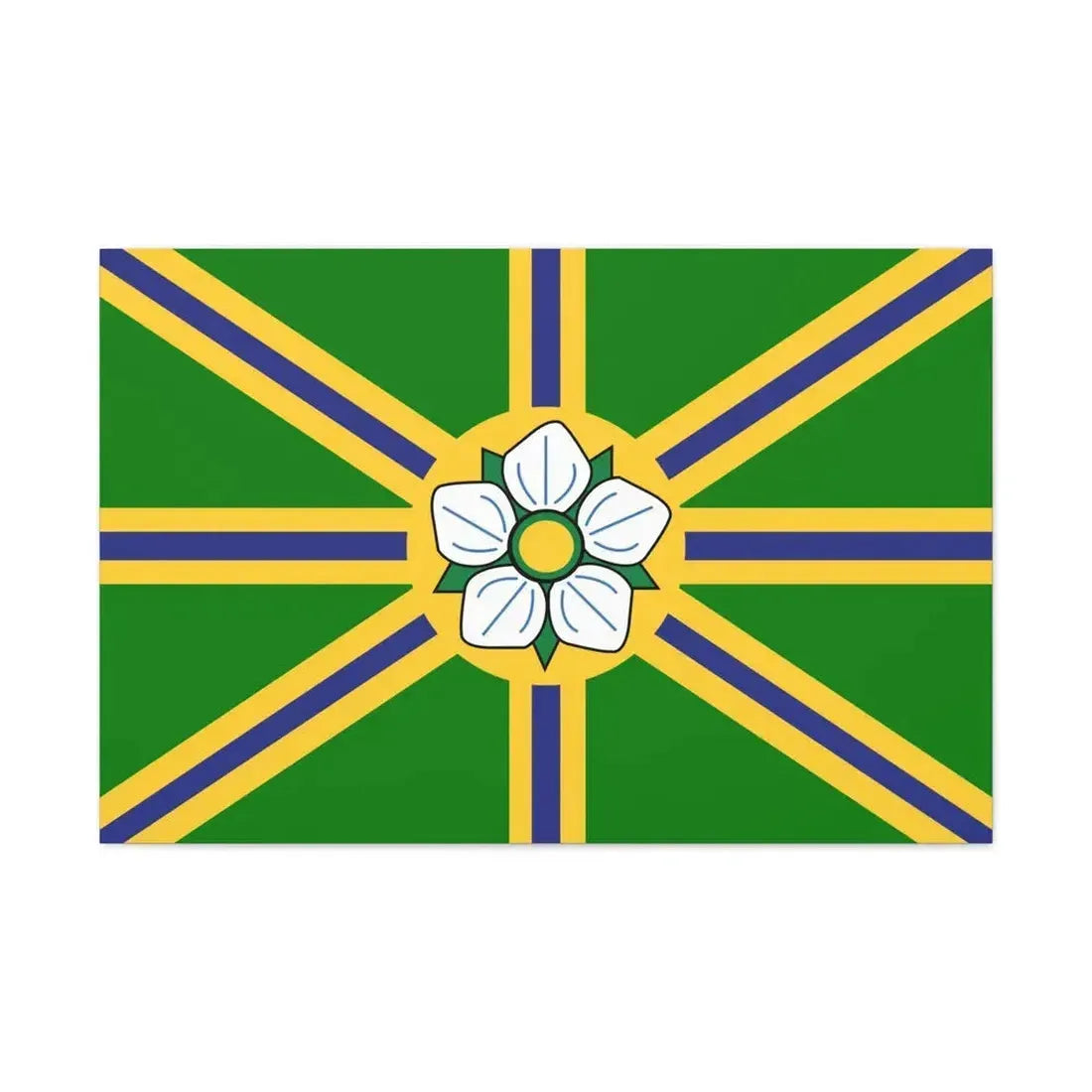 Flag of Abbotsford BC Canada - Canvas Wall Art 36" x 24" 1.25" - The Sticker Space