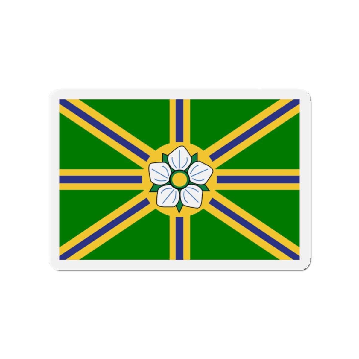 Flag of Abbotsford BC Canada - Die-Cut Magnet-2" x 2"-The Sticker Space