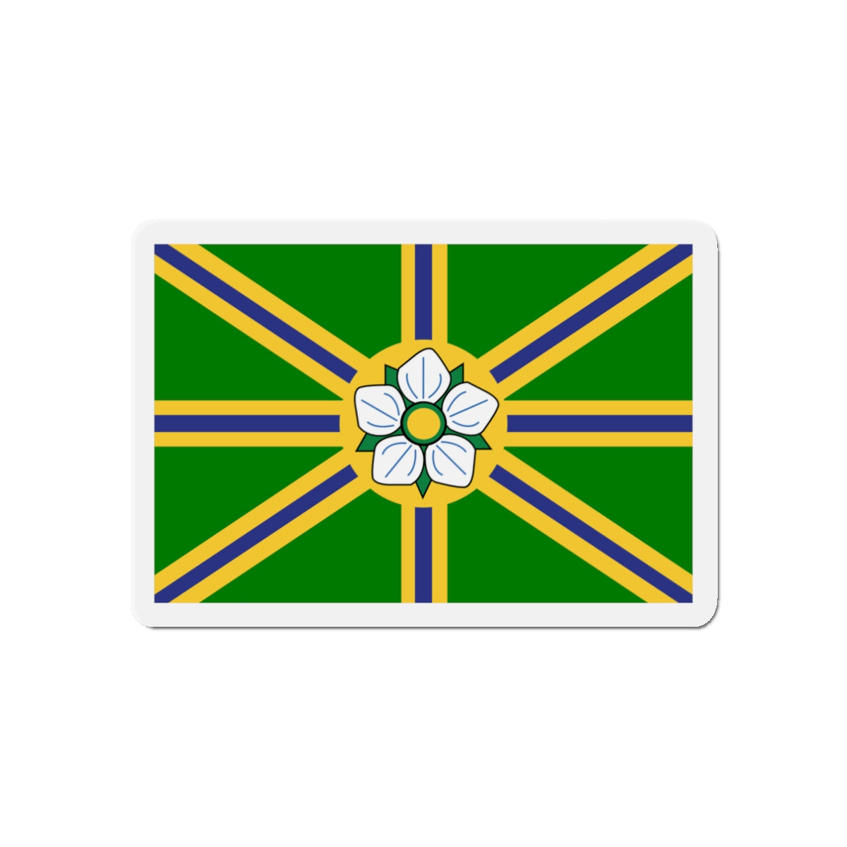 Flag of Abbotsford BC Canada - Die-Cut Magnet-3" x 3"-The Sticker Space