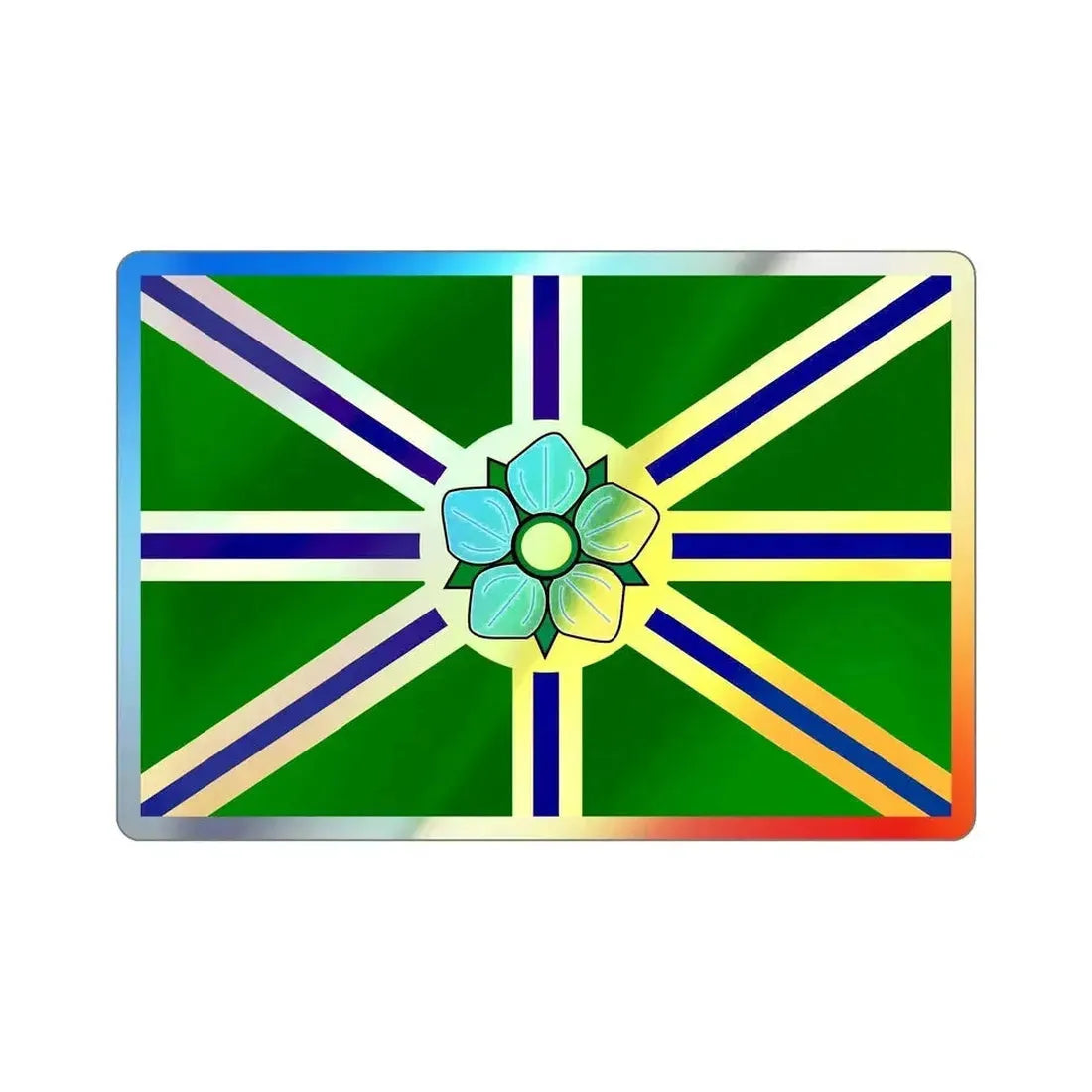 Flag of Abbotsford BC Canada Holographic STICKER Die-Cut Vinyl Decal - The Sticker Space