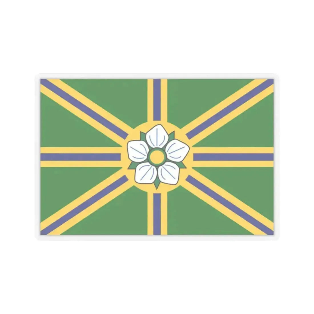 Flag of Abbotsford BC Canada - STICKER Vinyl Kiss-Cut Decal 2 Inch Transparent - The Sticker Space