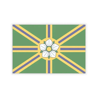 Flag of Abbotsford BC Canada - STICKER Vinyl Kiss-Cut Decal 2 Inch Transparent - The Sticker Space
