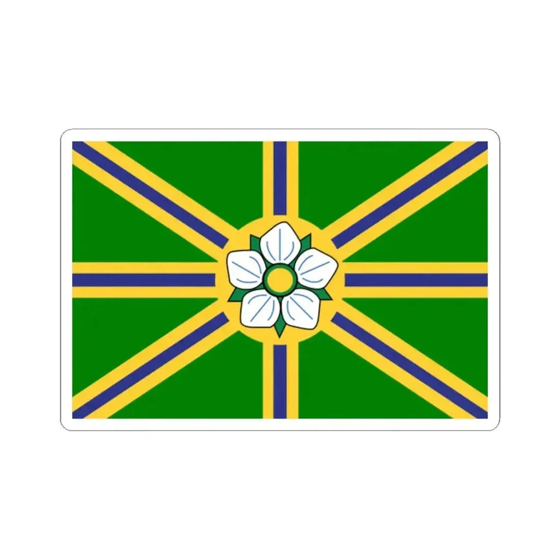 Flag of Abbotsford BC Canada - STICKER Vinyl Kiss-Cut Decal 2 Inch White - The Sticker Space