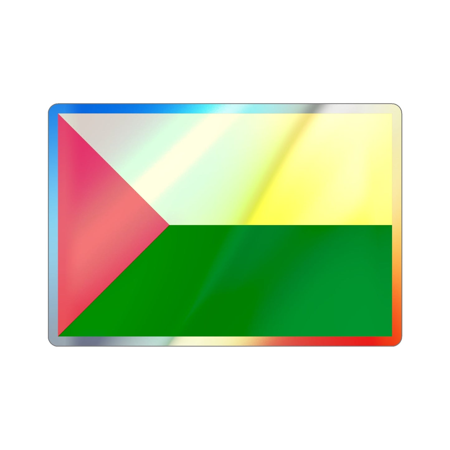 Flag of Abejorral Colombia Holographic STICKER Die-Cut Vinyl Decal-4 Inch-The Sticker Space