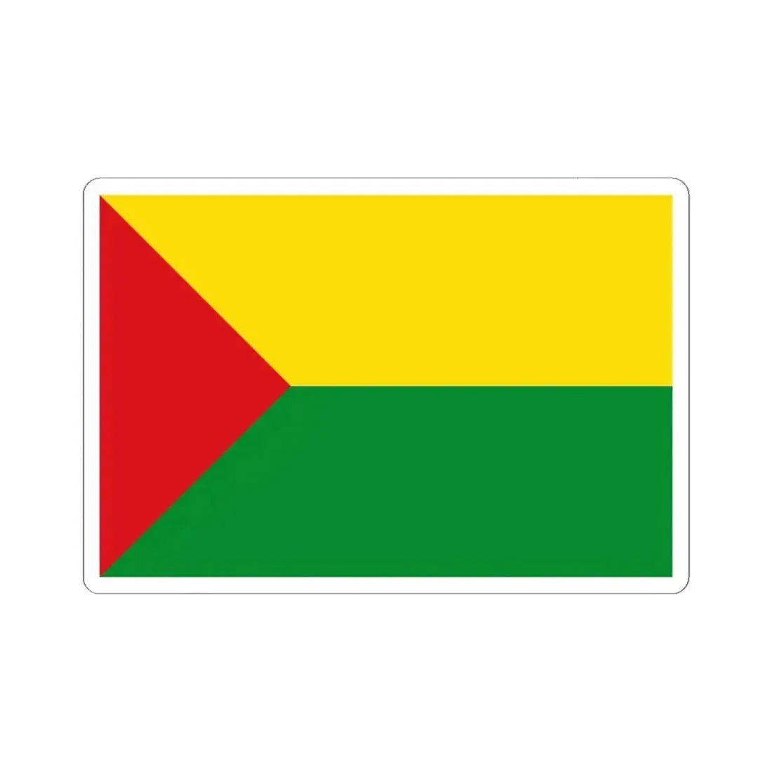 Flag of Abejorral Colombia - STICKER Vinyl Kiss-Cut Decal 6 Inch White - The Sticker Space