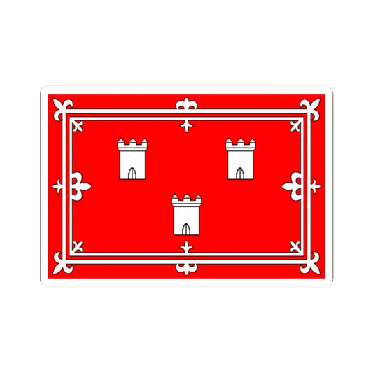 Flag of Aberdeen (Scotland) STICKER Vinyl Kiss-Cut Decal 2 Inch White - The Sticker Space