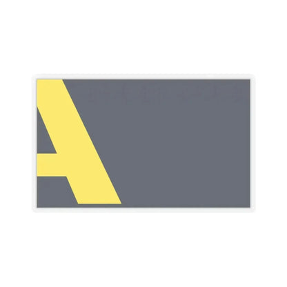 Flag of Aberdeen, Washington - STICKER Vinyl Kiss-Cut Decal 3 Inch Transparent - The Sticker Space