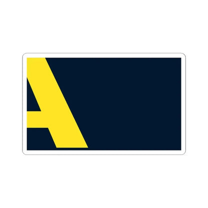 Flag of Aberdeen, Washington - STICKER Vinyl Kiss-Cut Decal 6 Inch White - The Sticker Space