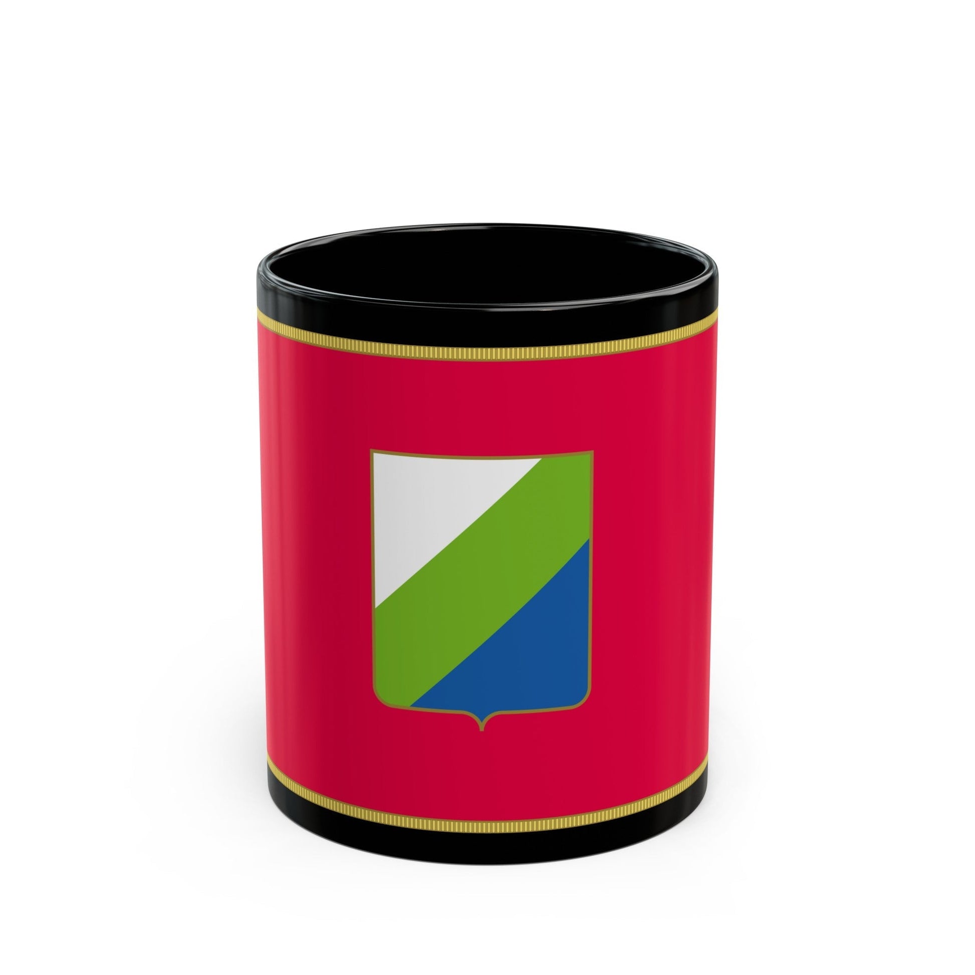 Flag of Abruzzo Italy - Black Coffee Mug-11oz-The Sticker Space