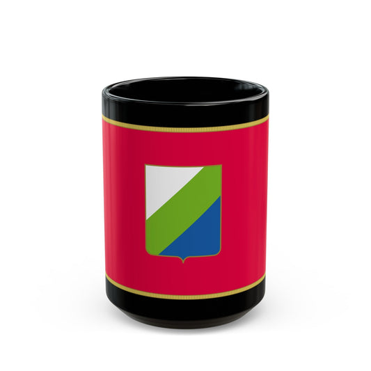 Flag of Abruzzo Italy - Black Coffee Mug-15oz-The Sticker Space