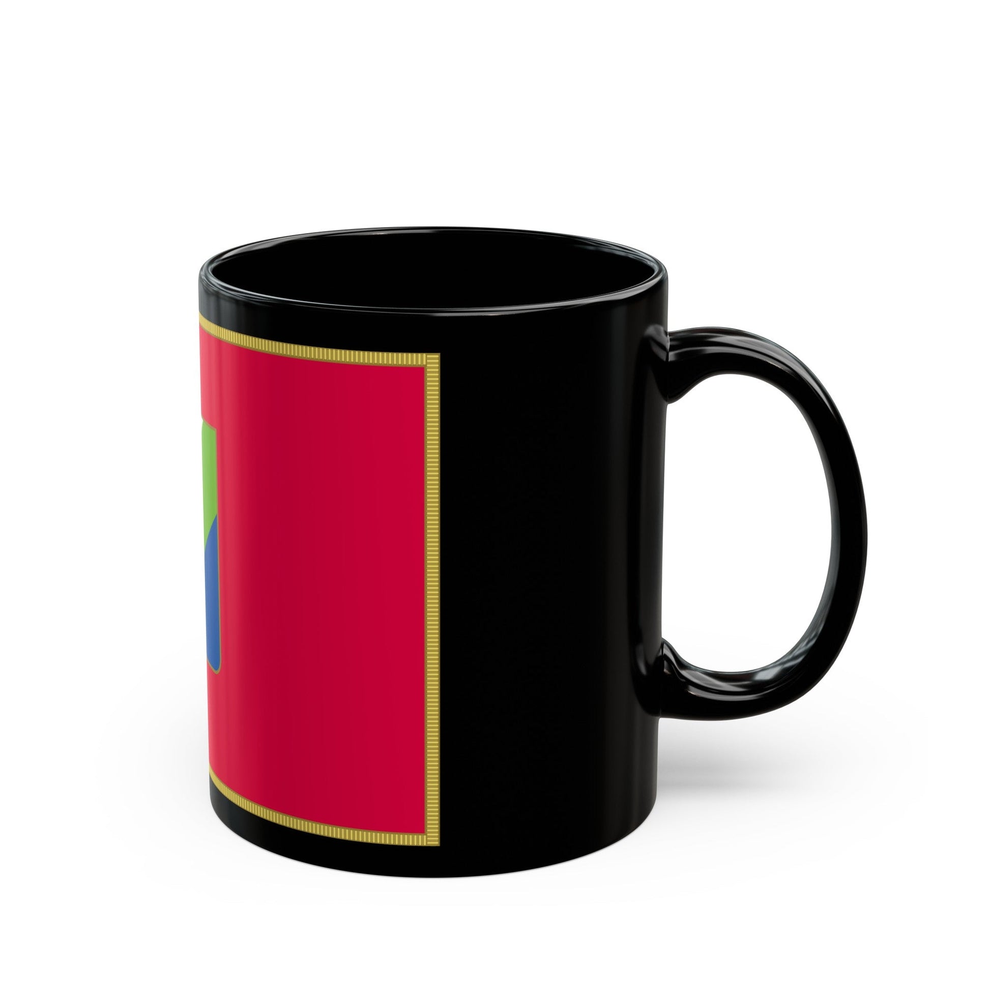 Flag of Abruzzo Italy - Black Coffee Mug-The Sticker Space