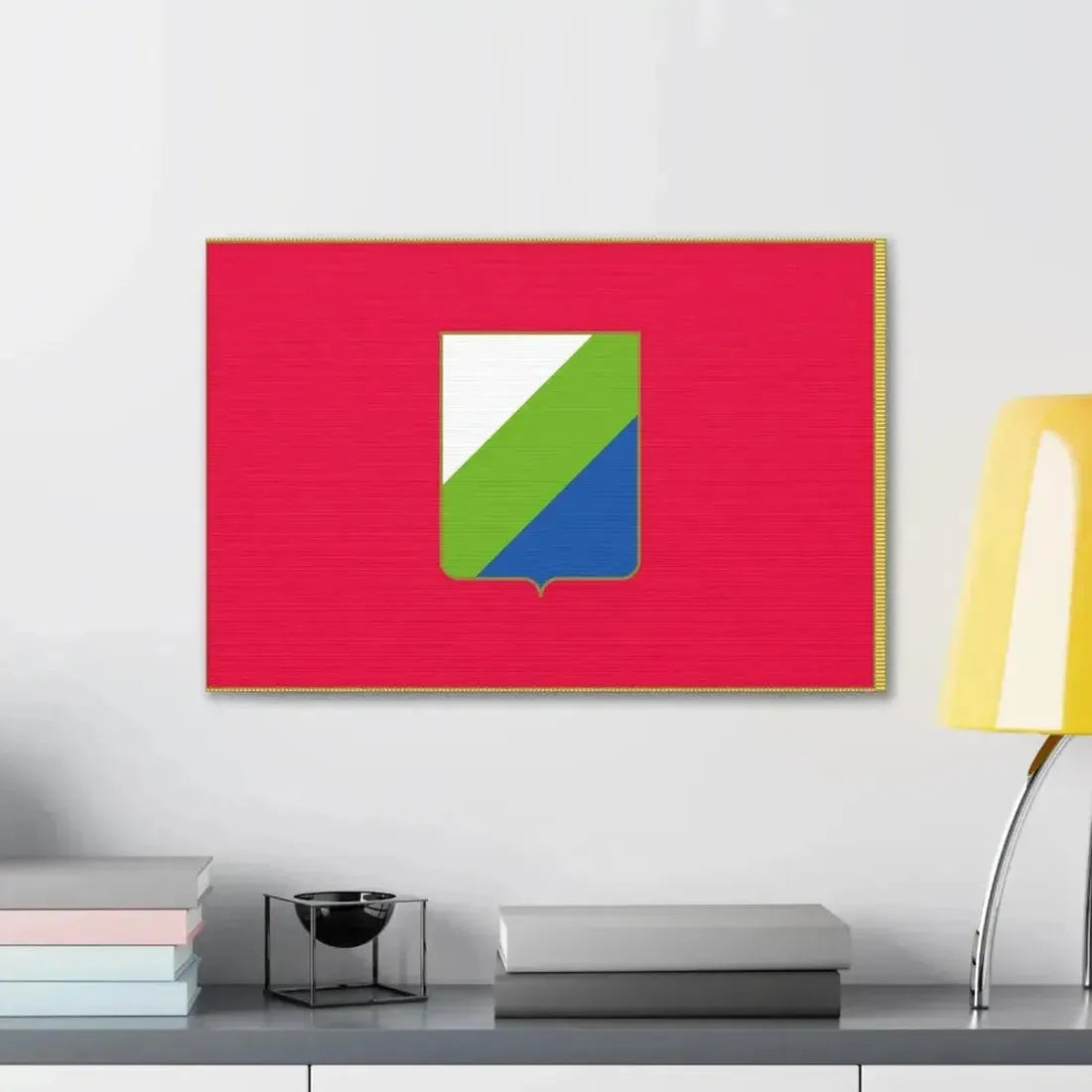 Flag of Abruzzo Italy - Canvas Wall Art - The Sticker Space
