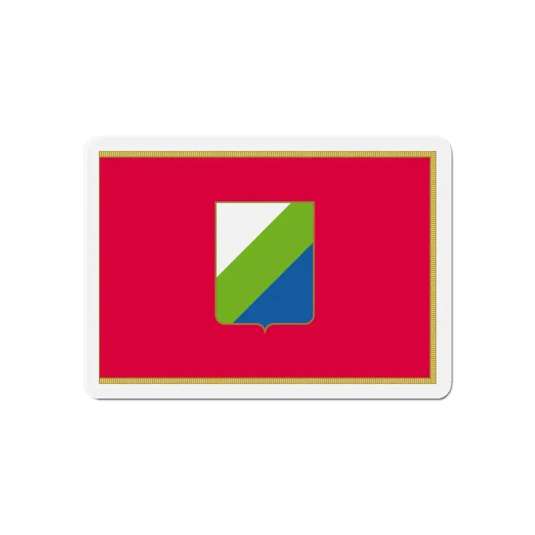 Flag of Abruzzo Italy - Refrigerator Magnet 6 Inch - The Sticker Space