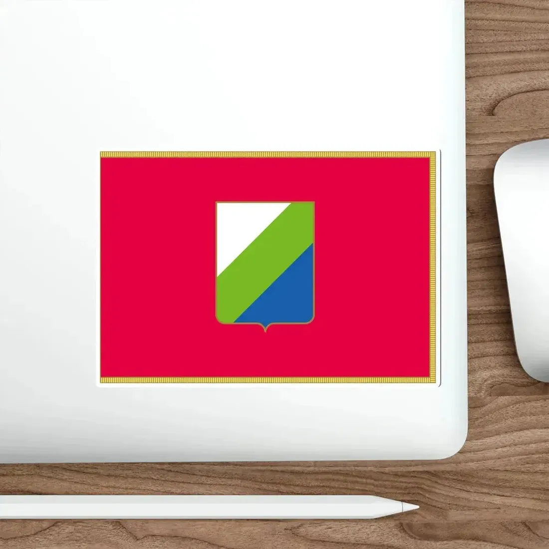 Flag of Abruzzo Italy STICKER Vinyl Die-Cut Decal - The Sticker Space