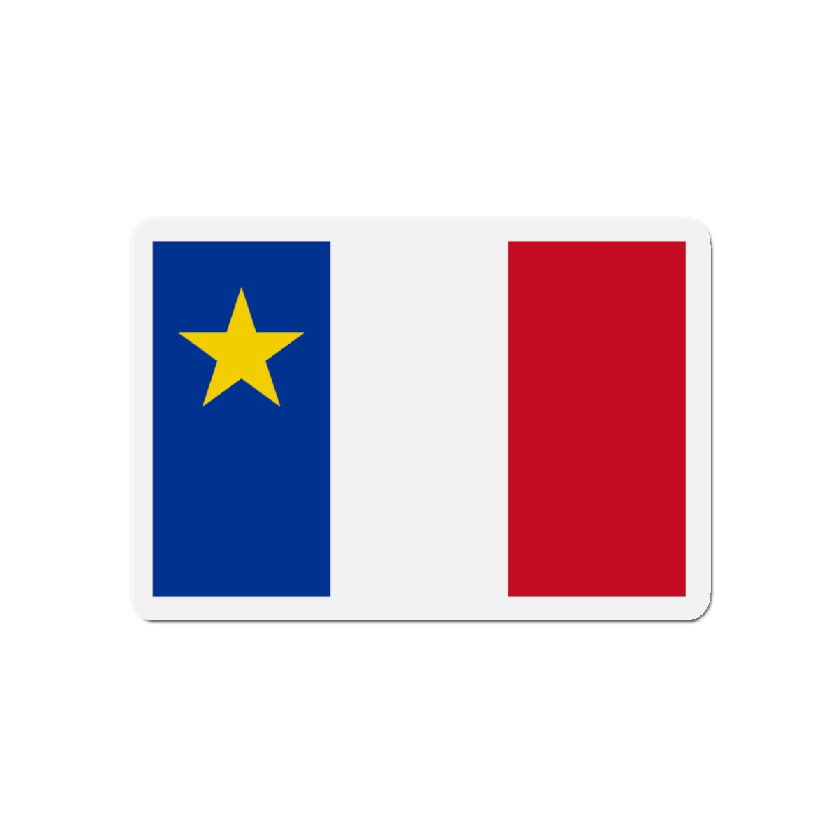 Flag of Acadia - Die-Cut Magnet-5" x 5"-The Sticker Space