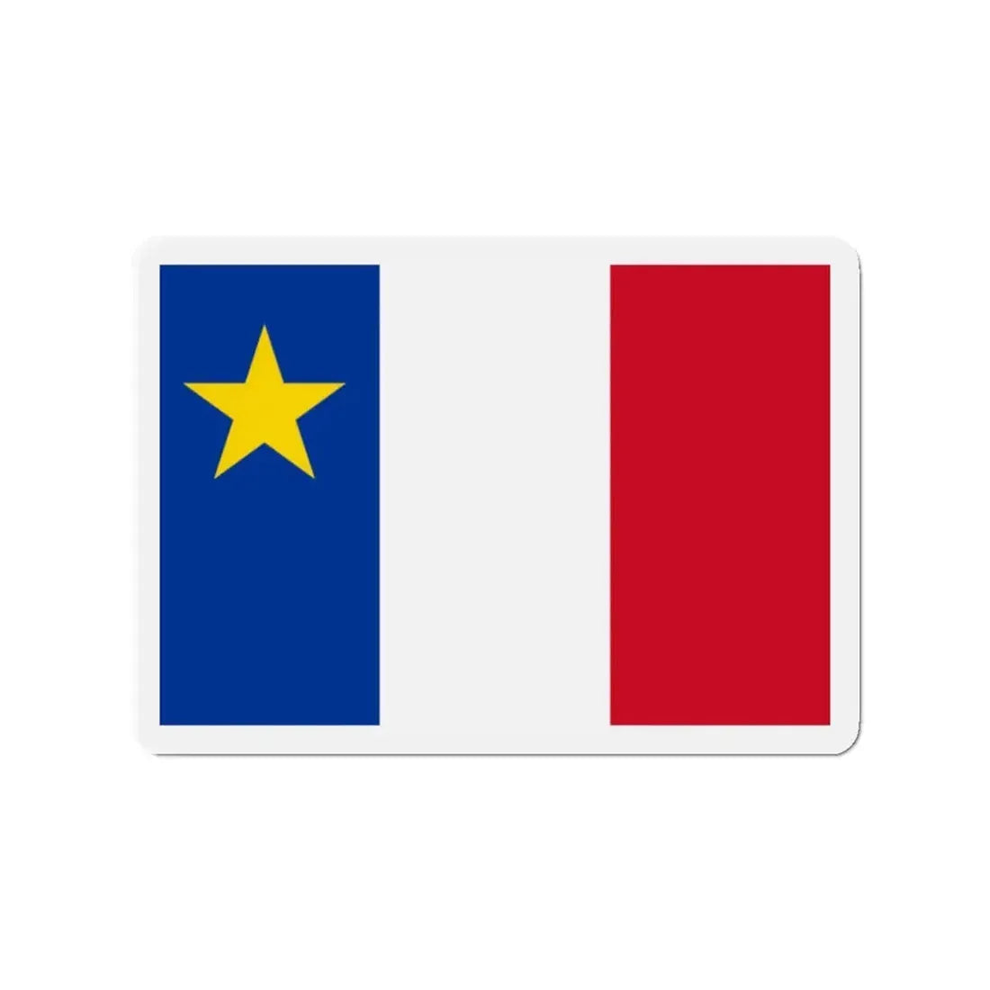 Flag of Acadia - Refrigerator Magnet 2 Inch - The Sticker Space