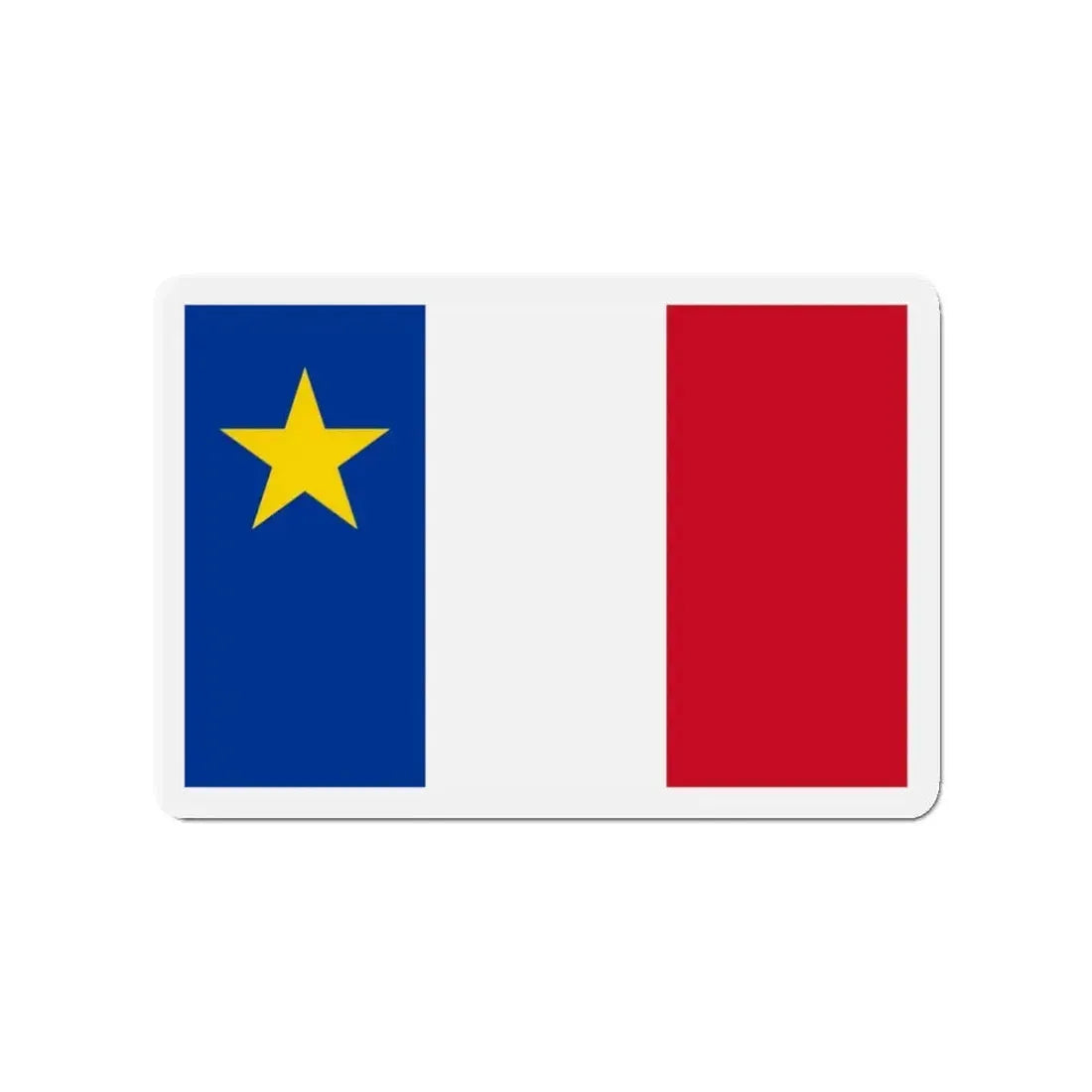 Flag of Acadia - Refrigerator Magnet 3 Inch - The Sticker Space