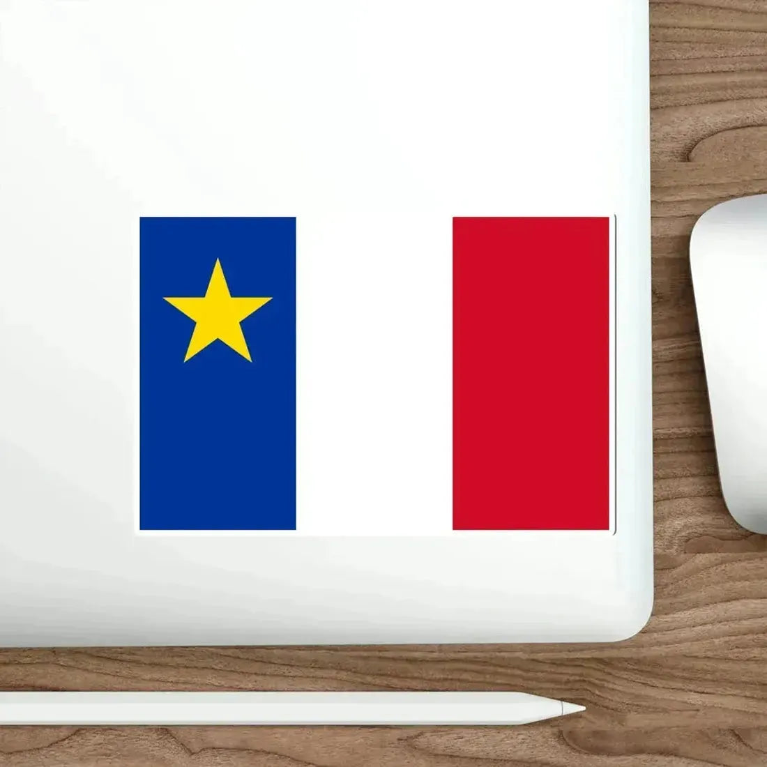 Flag of Acadia USA STICKER Vinyl Die-Cut Decal - The Sticker Space