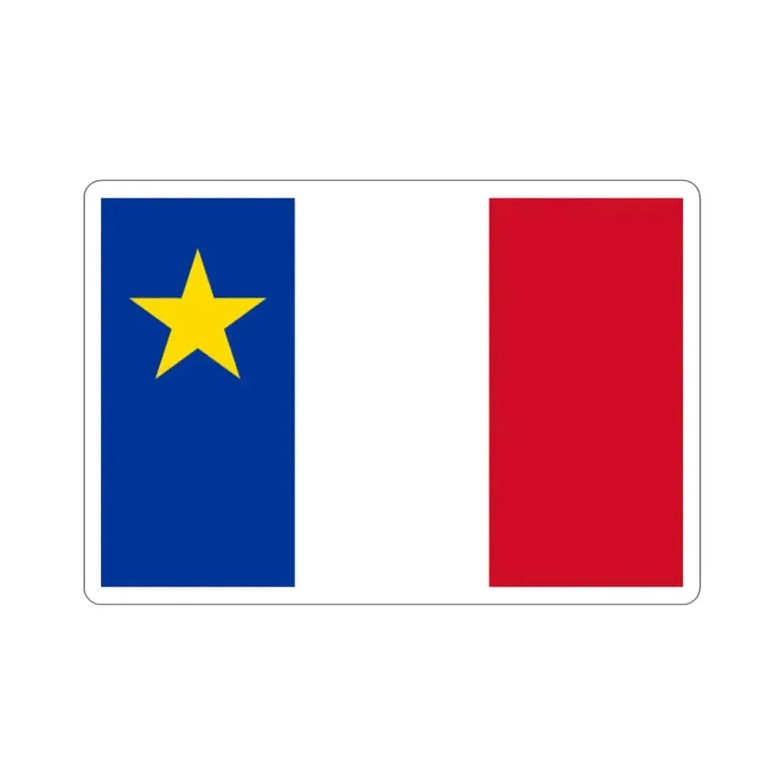 Flag of Acadia USA STICKER Vinyl Die-Cut Decal - The Sticker Space