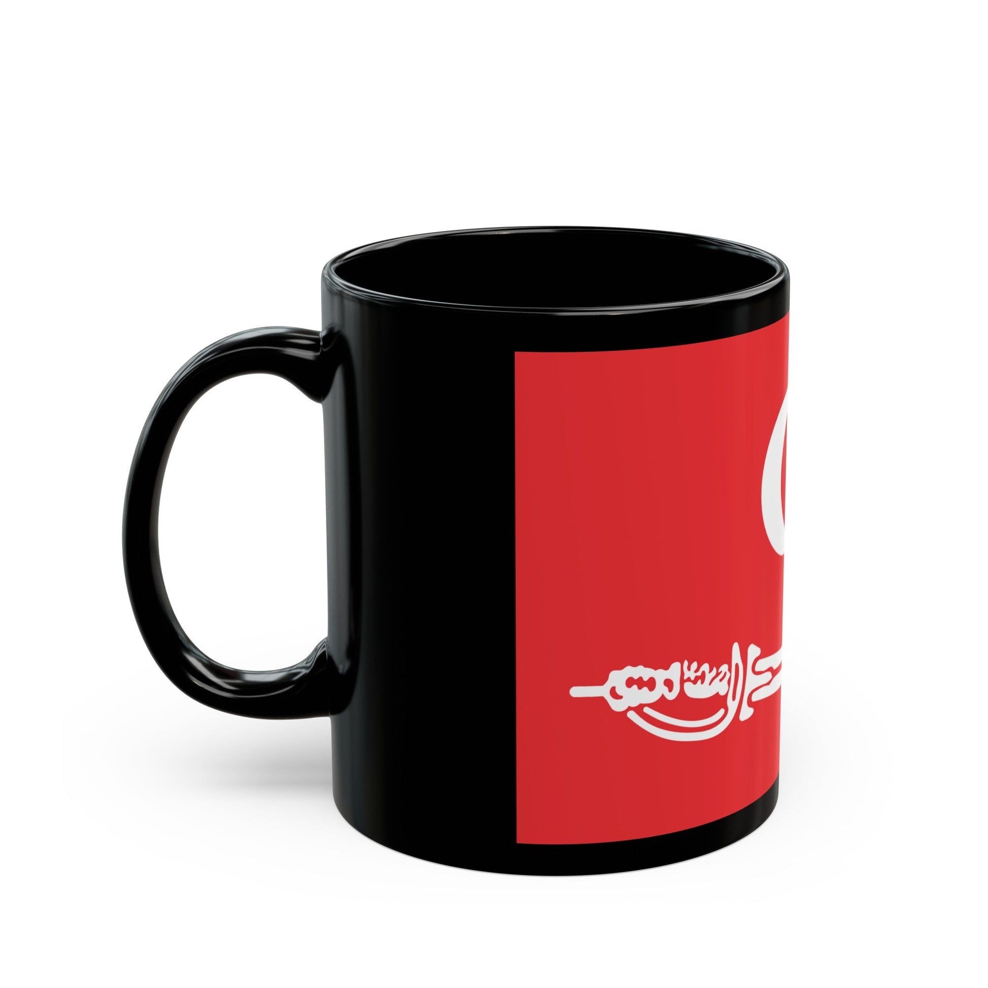 Flag of Aceh Sultanate Malaysia - Black Coffee Mug-The Sticker Space