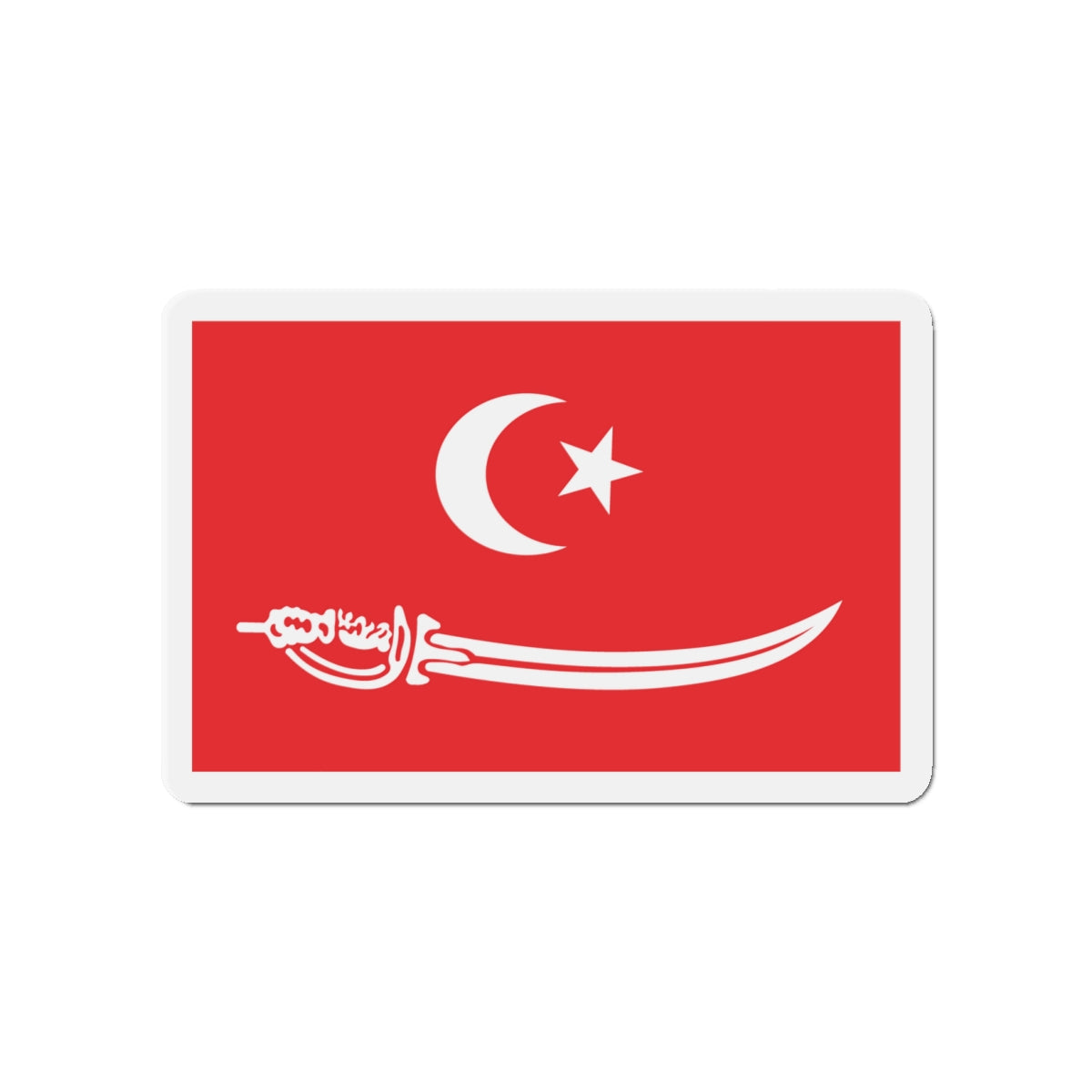 Flag of Aceh Sultanate Malaysia - Die-Cut Magnet-4" x 4"-The Sticker Space