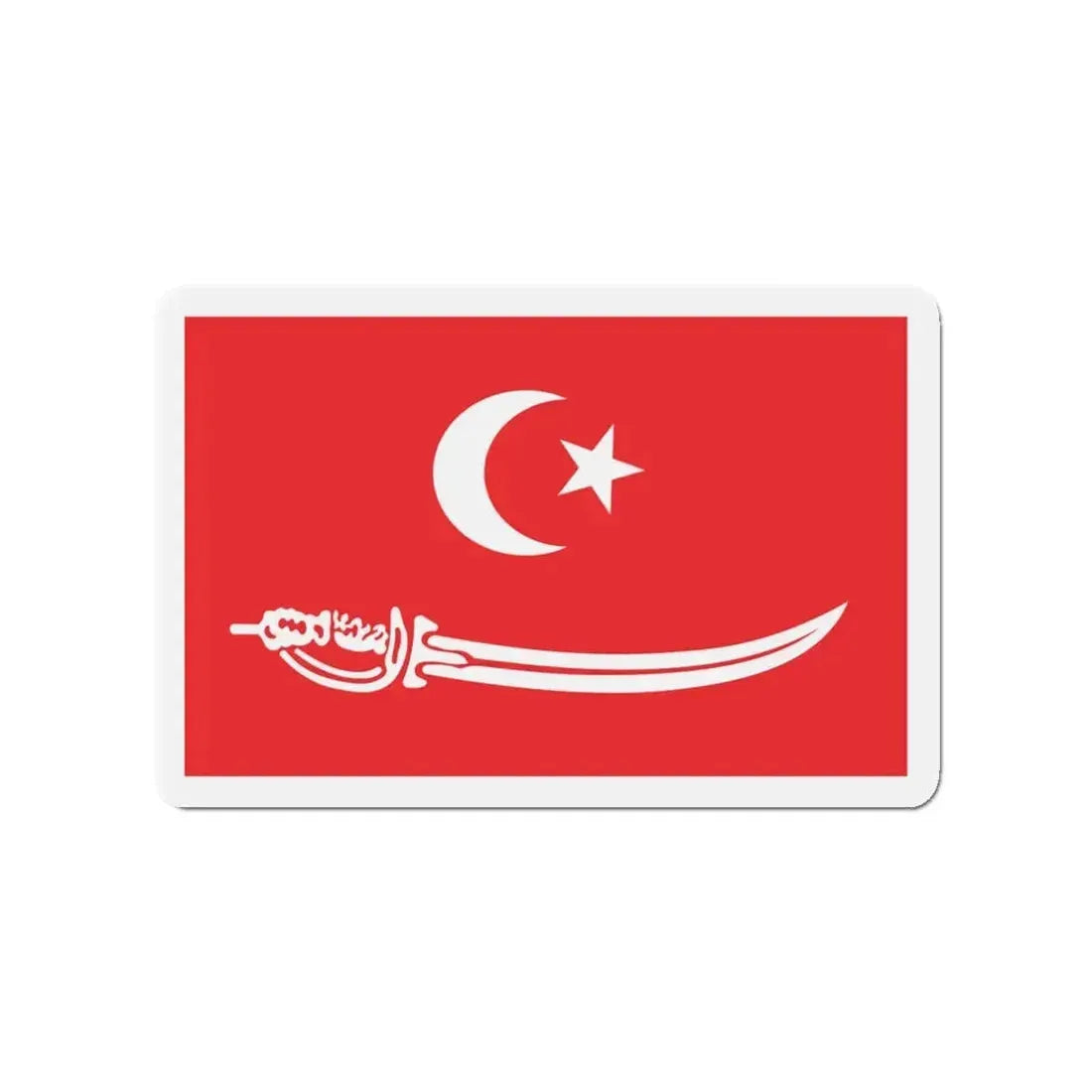 Flag of Aceh Sultanate Malaysia - Refrigerator Magnet 3 Inch - The Sticker Space