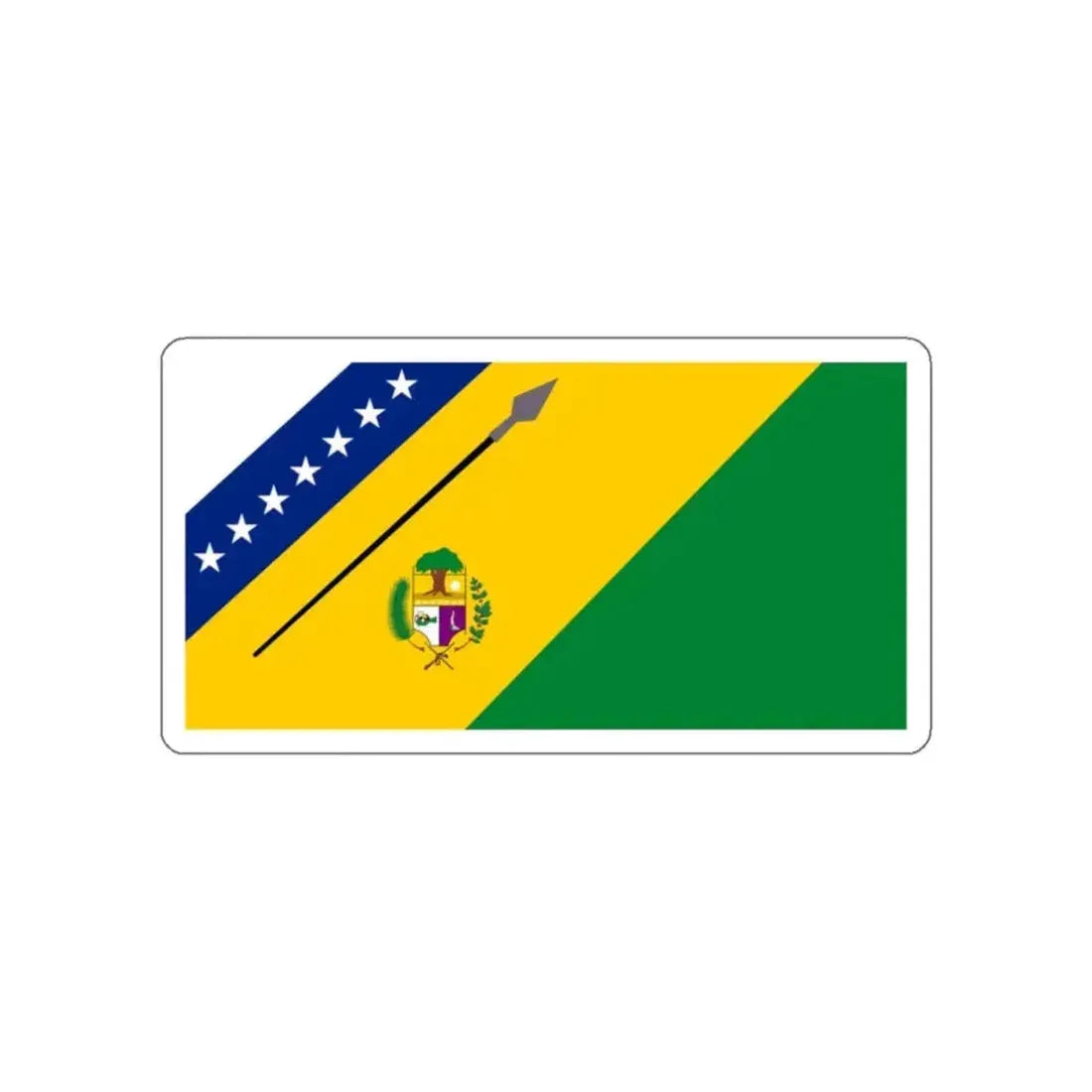 Flag of Achaguas Venezuela STICKER Vinyl Die-Cut Decal - The Sticker Space