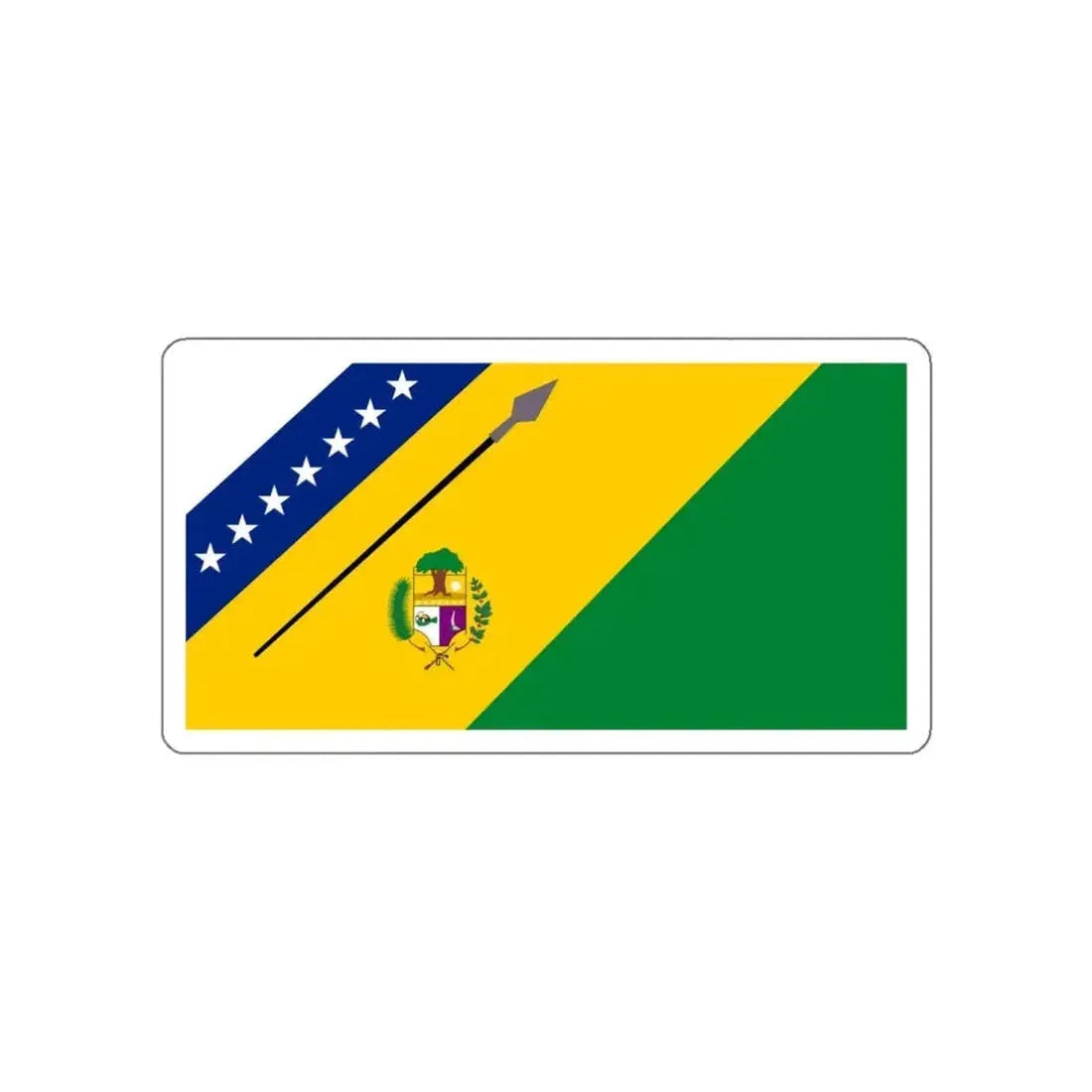 Flag of Achaguas Venezuela STICKER Vinyl Die-Cut Decal - The Sticker Space