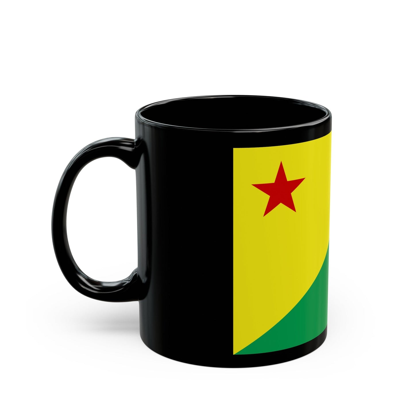 Flag of Acre Brazil - Black Coffee Mug-The Sticker Space