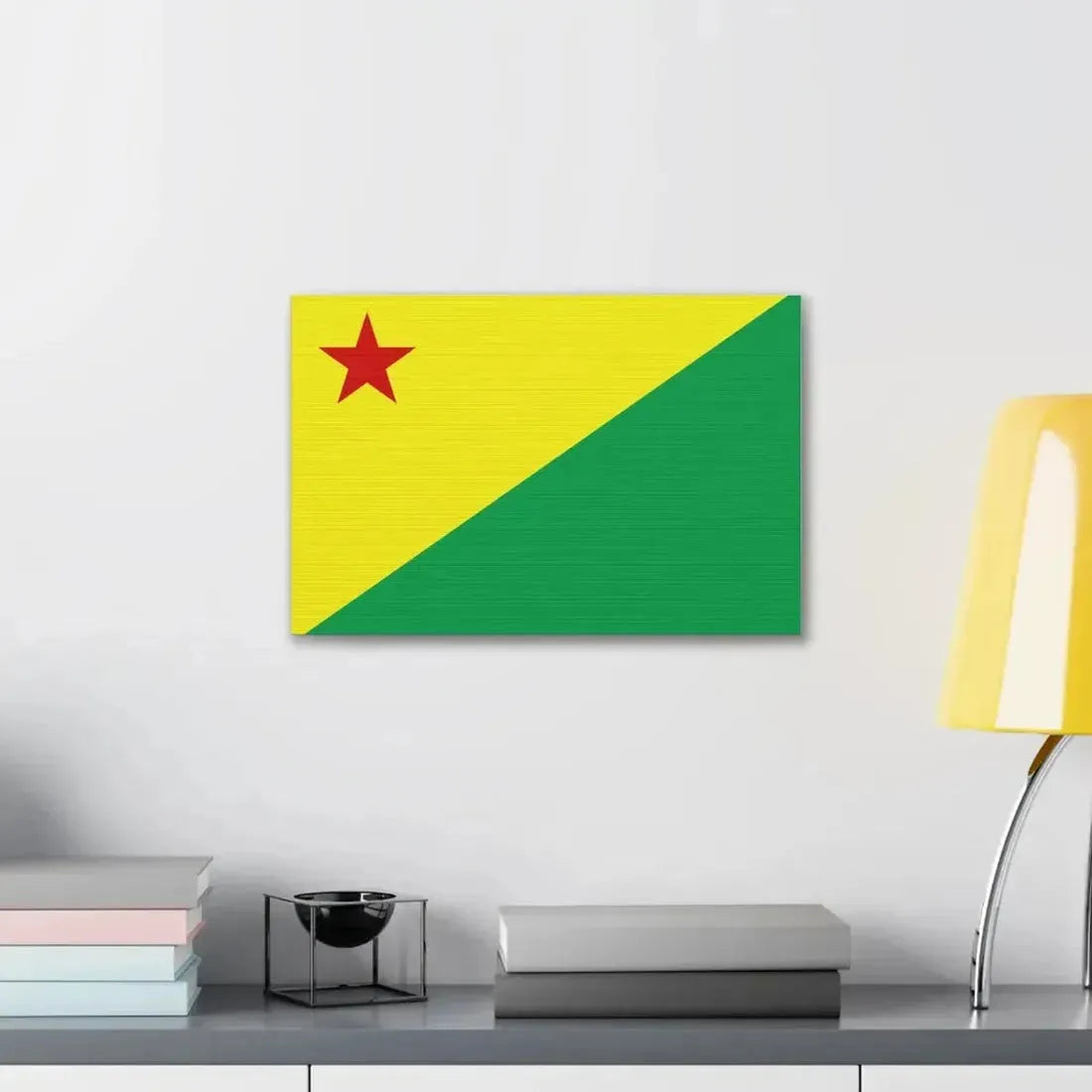 Flag of Acre Brazil - Canvas Wall Art - The Sticker Space