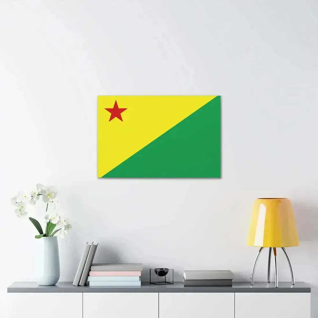 Flag of Acre Brazil - Canvas Wall Art - The Sticker Space