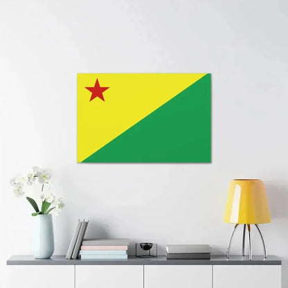 Flag of Acre Brazil - Canvas Wall Art - The Sticker Space