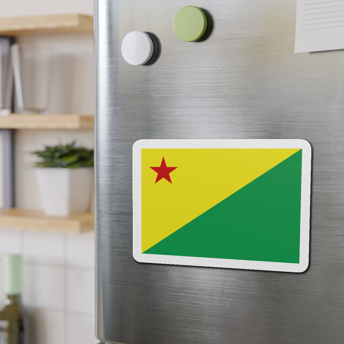 Flag of Acre Brazil - Die-Cut Magnet-The Sticker Space