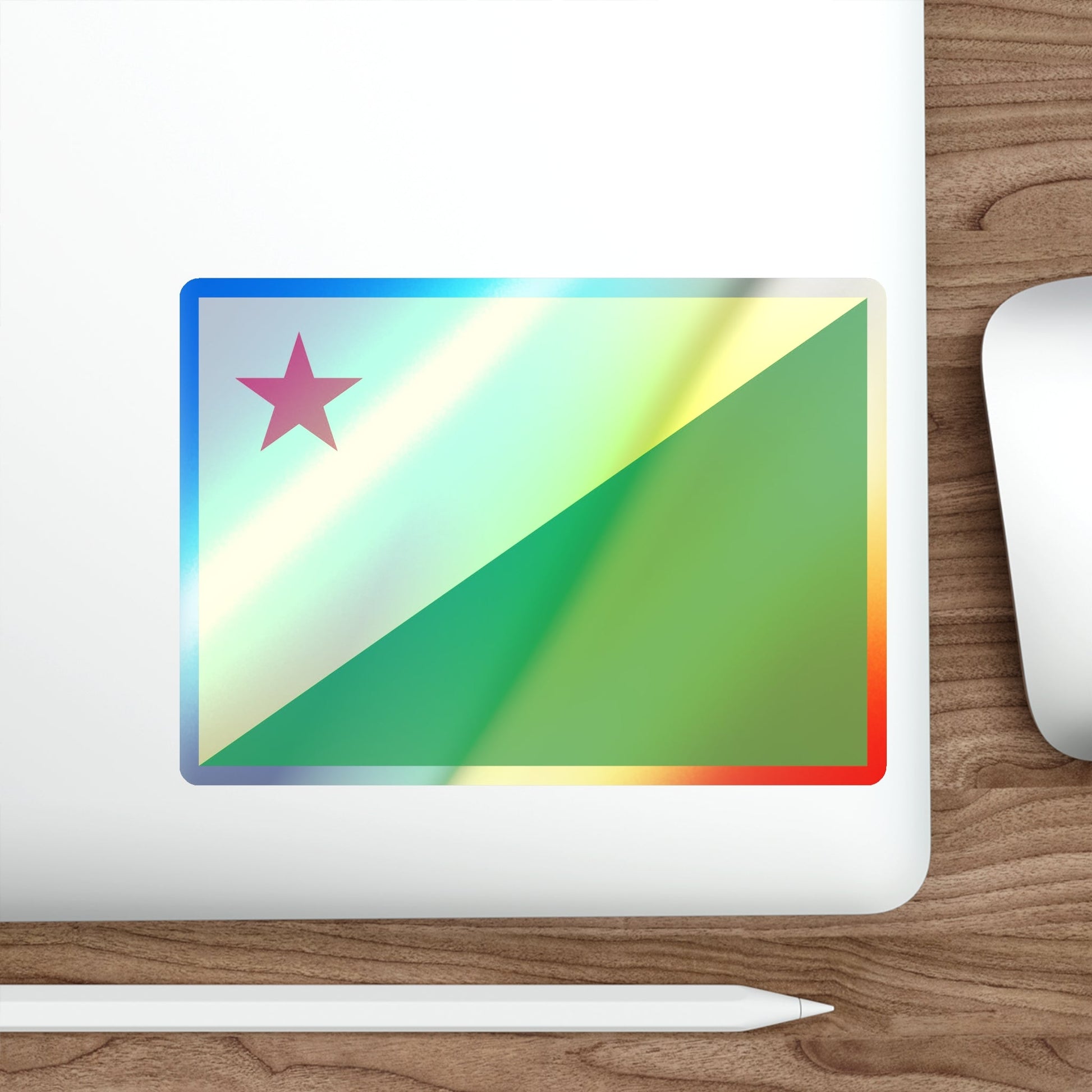 Flag of Acre Brazil Holographic STICKER Die-Cut Vinyl Decal-The Sticker Space