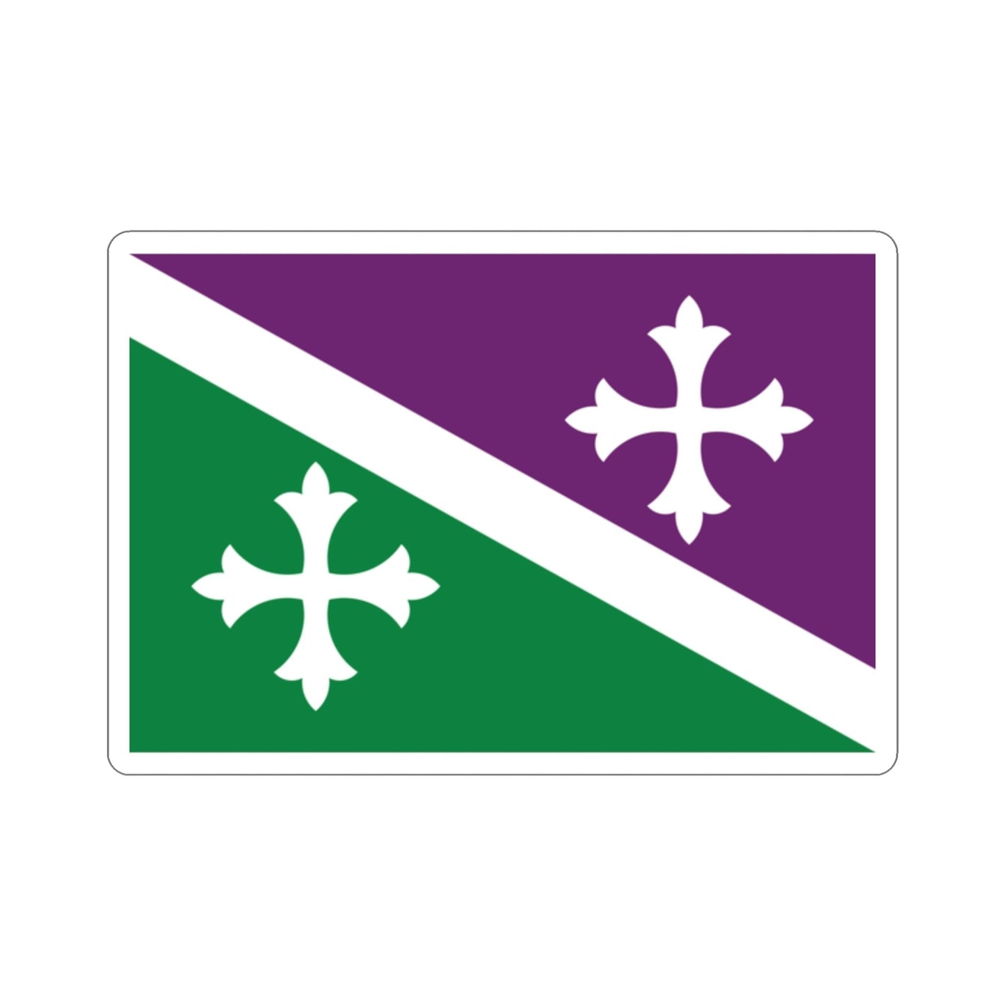 Flag of Adjuntas Puerto Rico STICKER Vinyl Die-Cut Decal-2 Inch-The Sticker Space