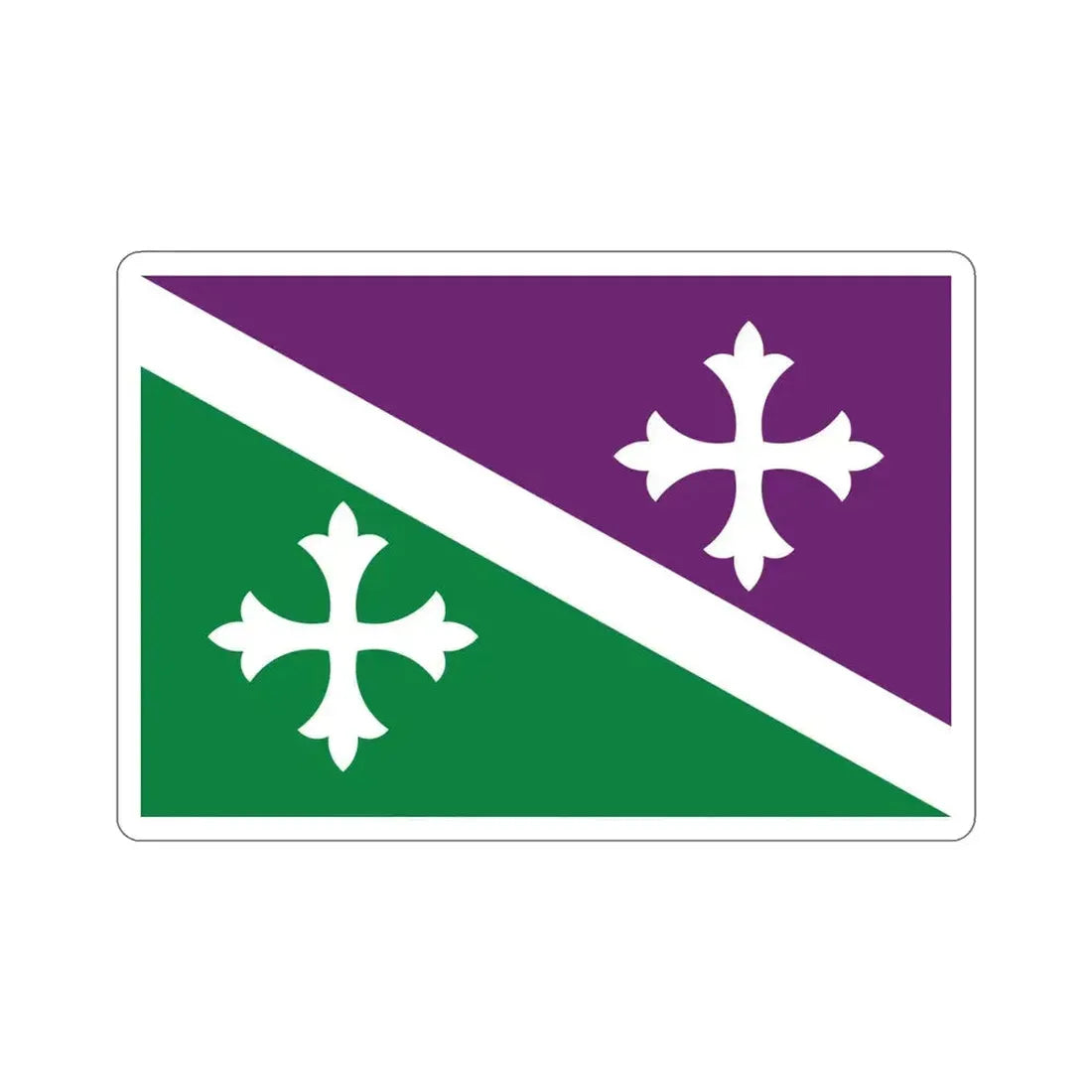 Flag of Adjuntas Puerto Rico STICKER Vinyl Die-Cut Decal 5 Inch - The Sticker Space