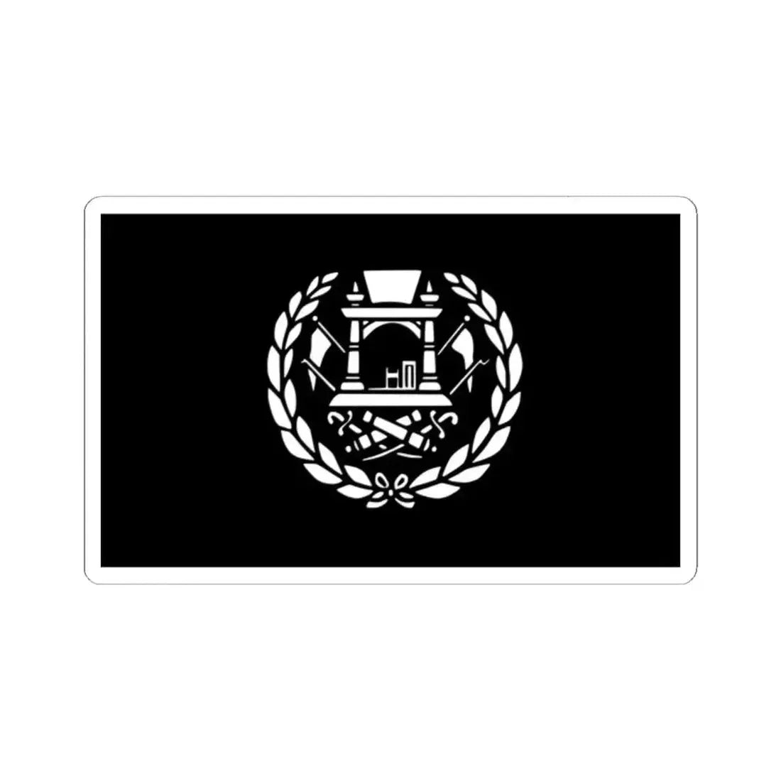 Flag of Afghanistan 1901-1919 (Afghanistan) STICKER Vinyl Kiss-Cut Decal 2 Inch White - The Sticker Space